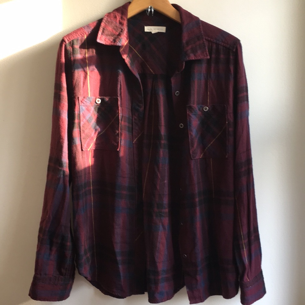 Pacsun maroon flannel